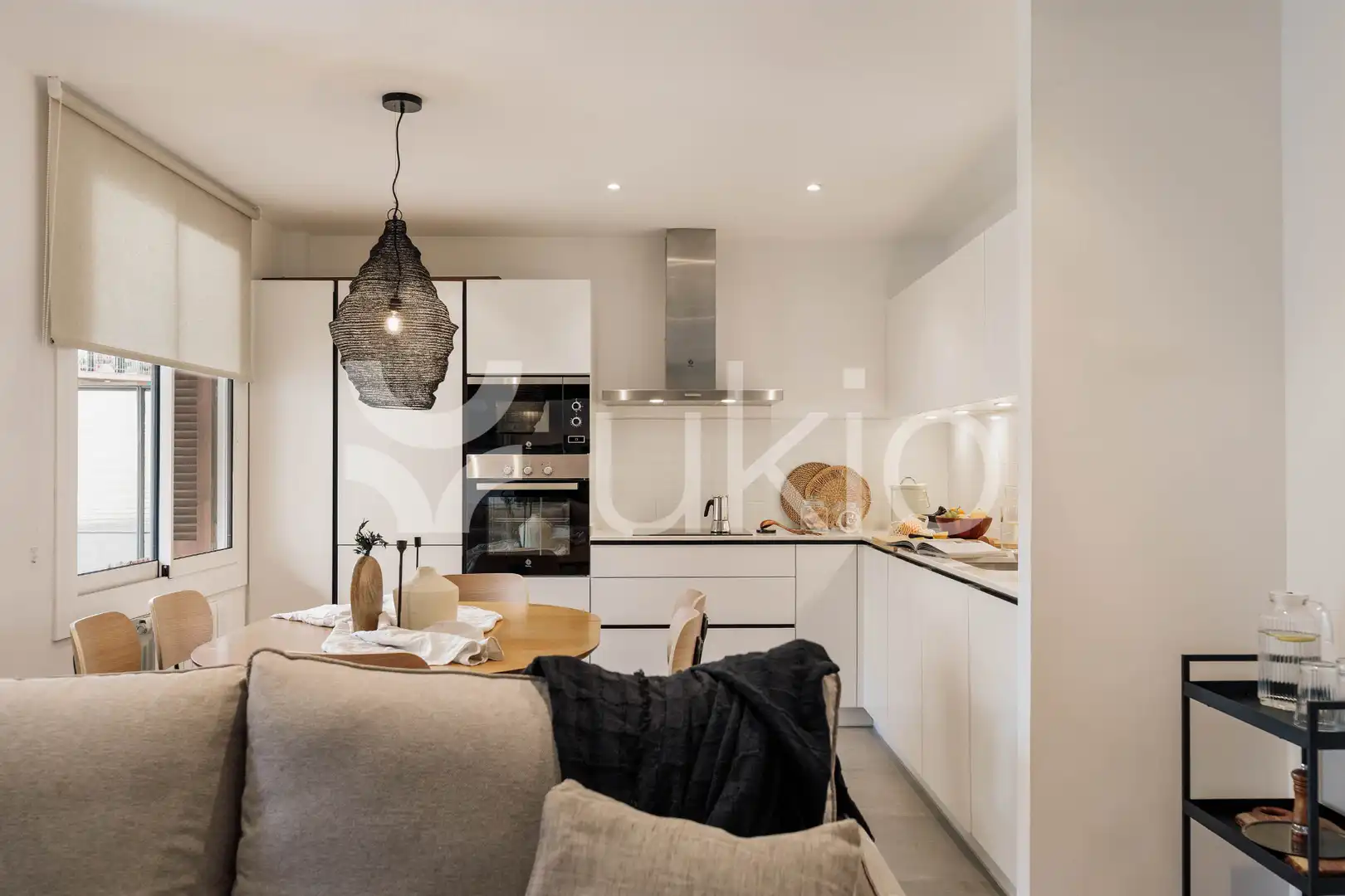 Kitchen of Apartments for rent in Barcelona  with Air Conditioner, Heating and Terrace