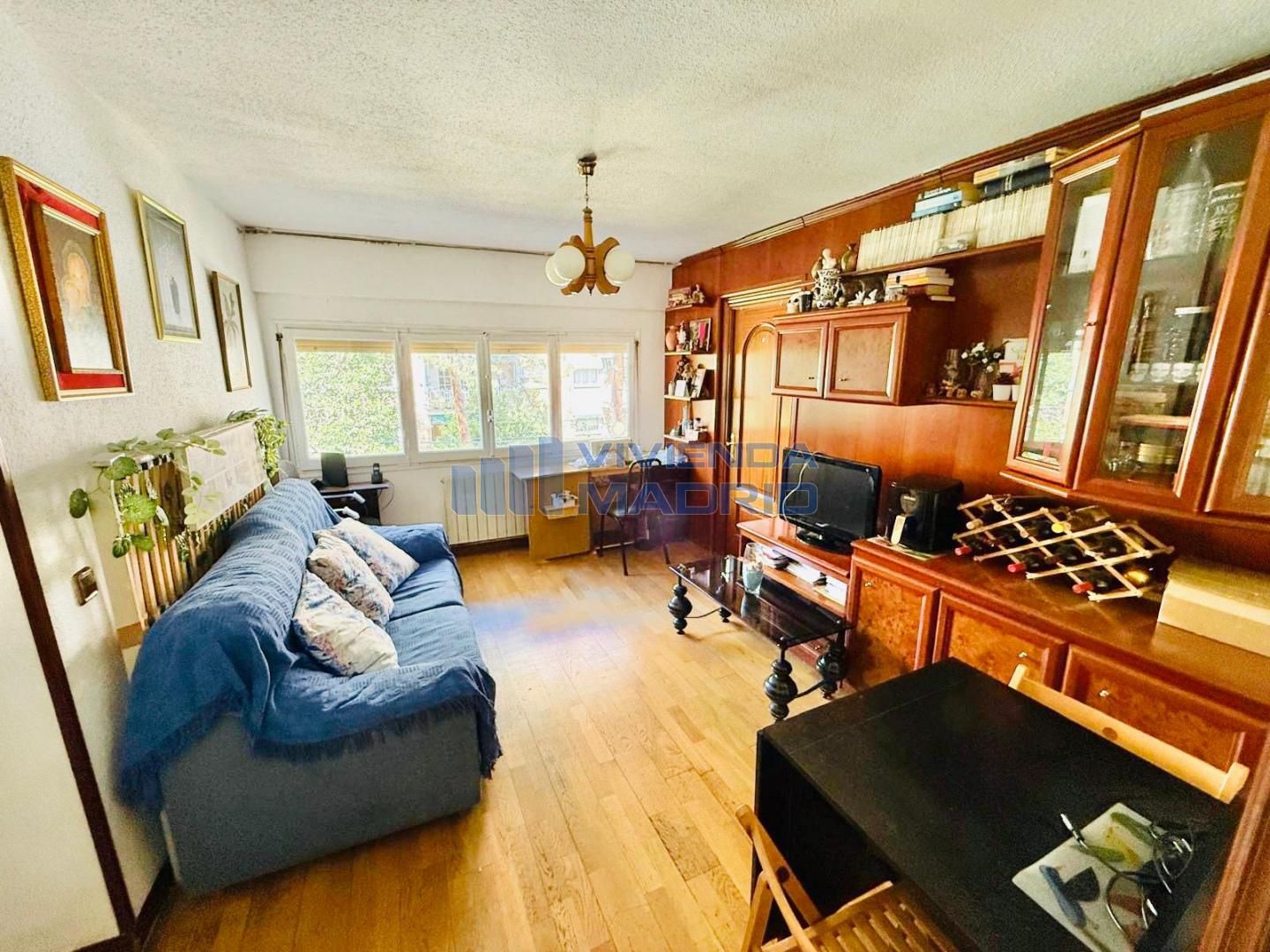 Living room of Flat for sale in  Madrid Capital  with Heating and Furnished