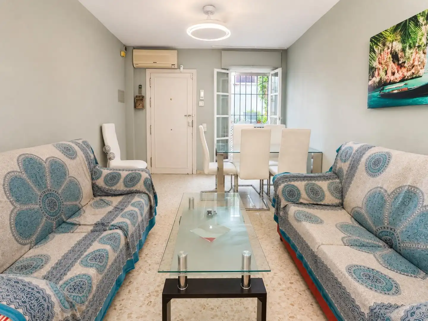 Living room of Detached homes for rent in Chipiona  with Air Conditioner, Furnished and Balcony