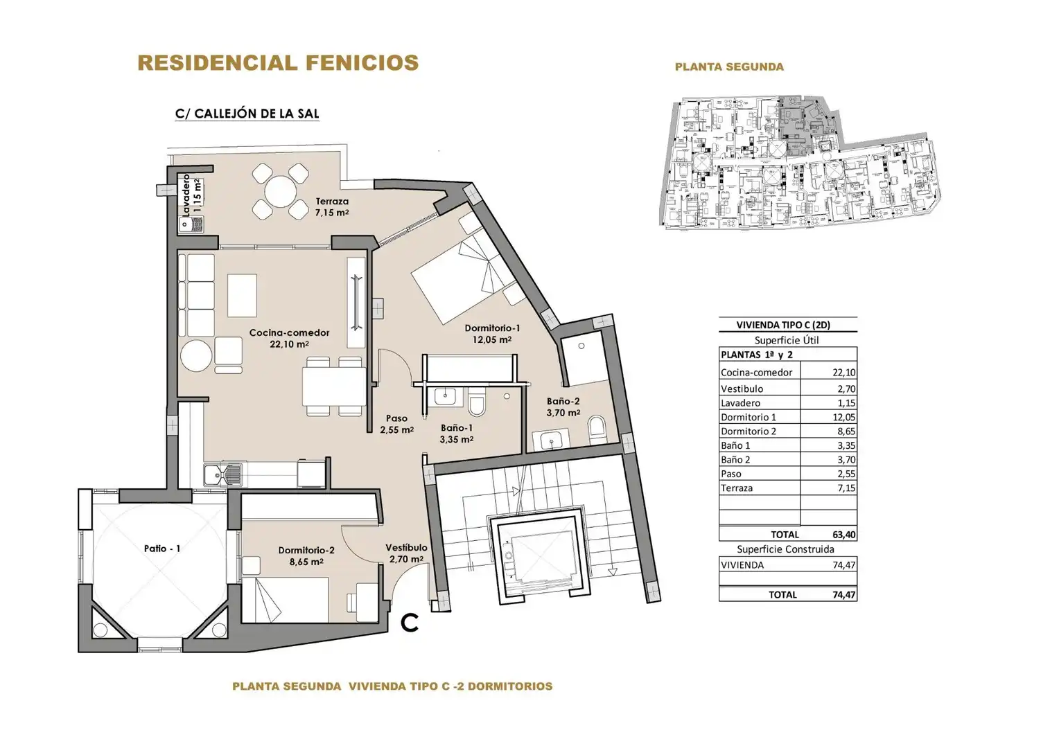 Wohnung zum Verkauf in Mazarrón mit Terrasse und Abstellraum
