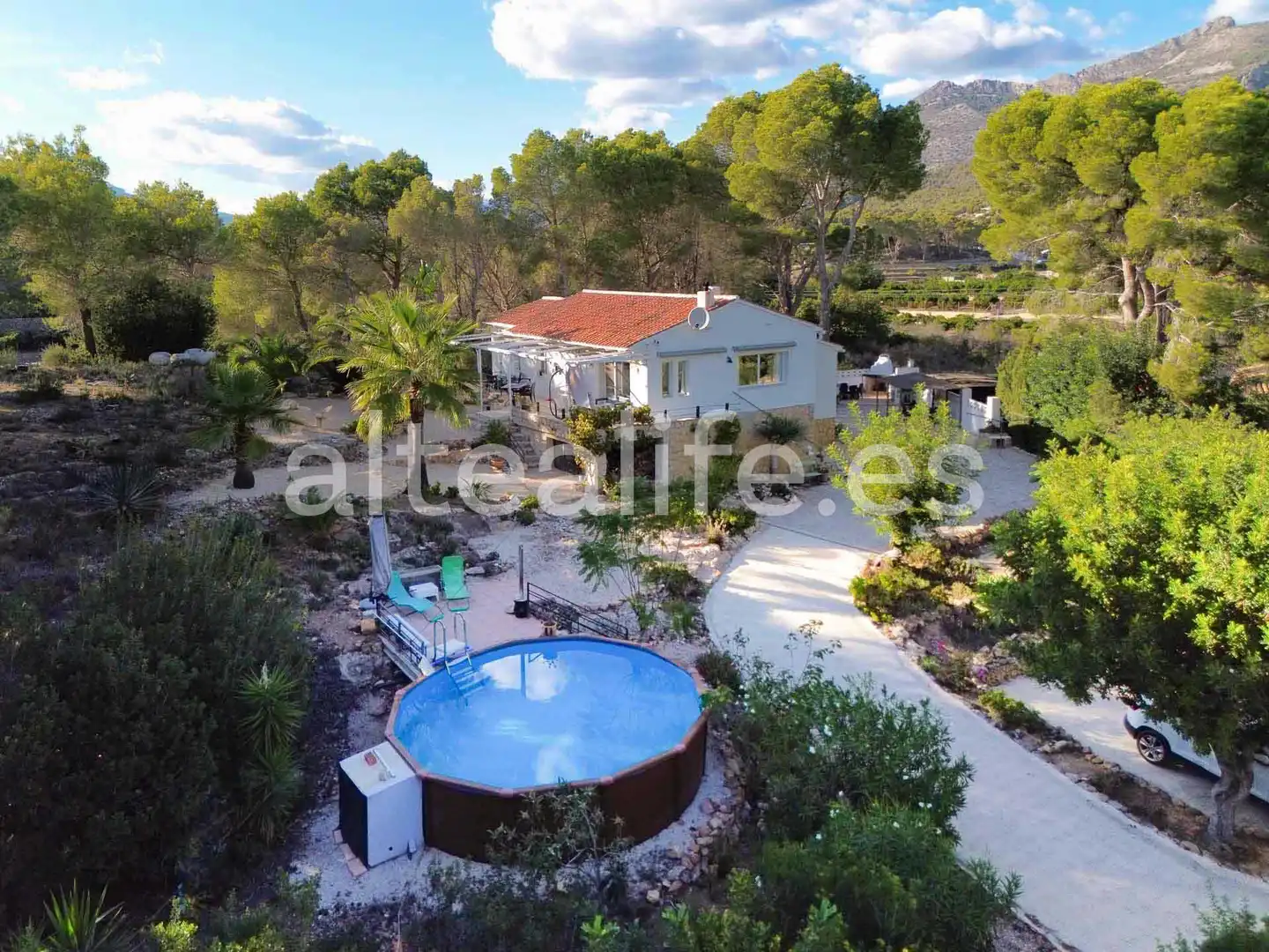 Exterior view of Houses for sale in Altea  with Air Conditioner, Private garden and Terrace