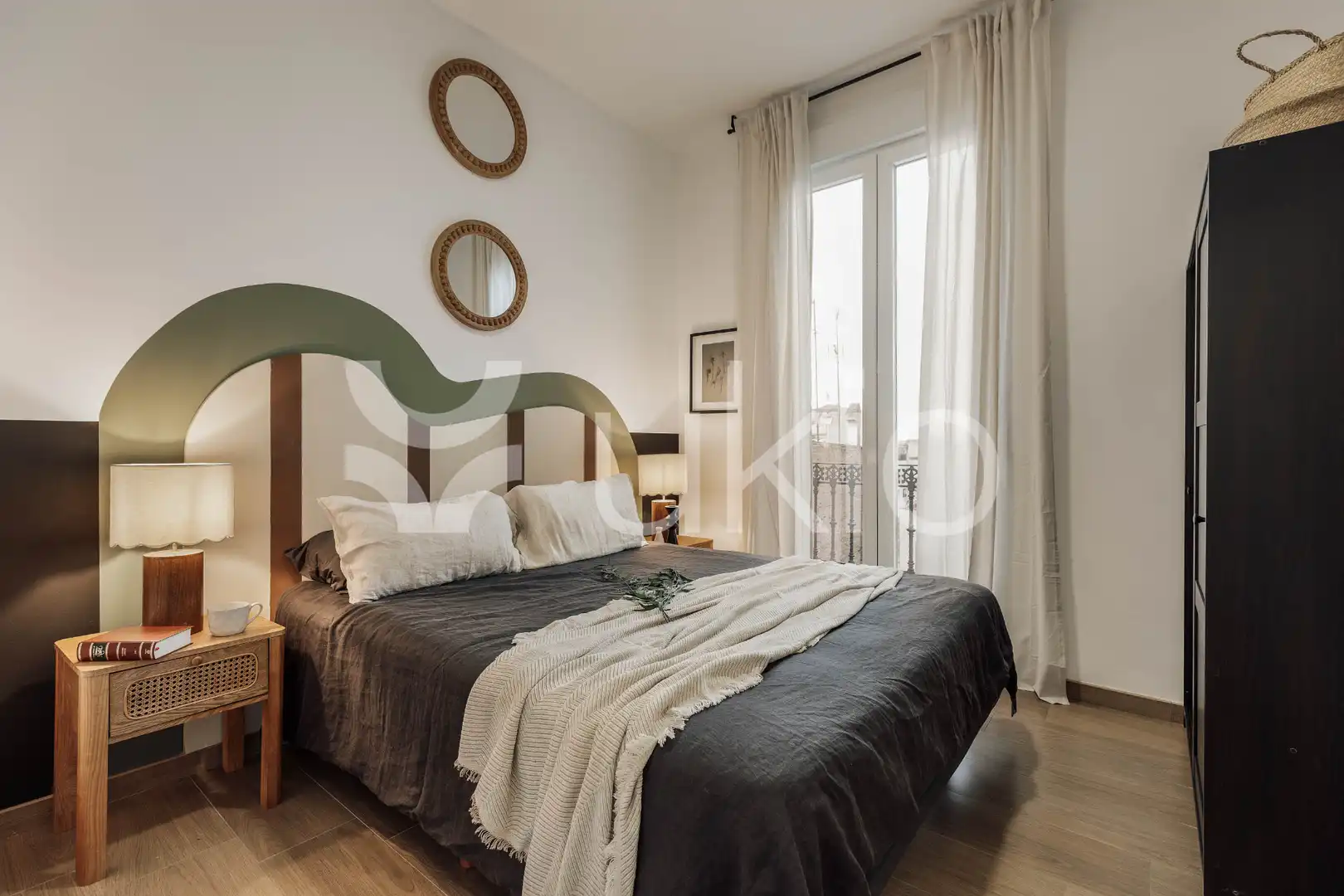 Bedroom of Apartments for rent in Barcelona  with Air Conditioner, Heating and Furnished