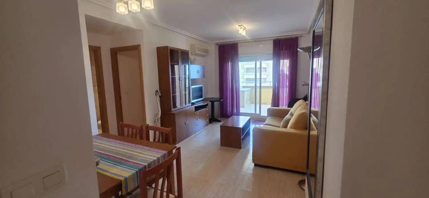 Living room of Apartments for sale in Oropesa del Mar / Orpesa  with Air Conditioner, Terrace and Swimming Pool