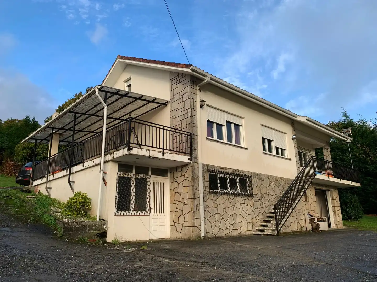 Vista exterior de Casa o chalet en venta en Neda con Calefacción, Jardín privado y Amueblado