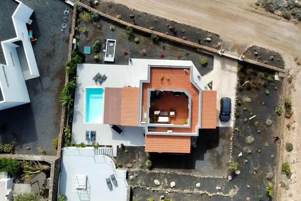 Exterior view of Houses for sale in La Oliva  with Air Conditioner, Private garden and Terrace