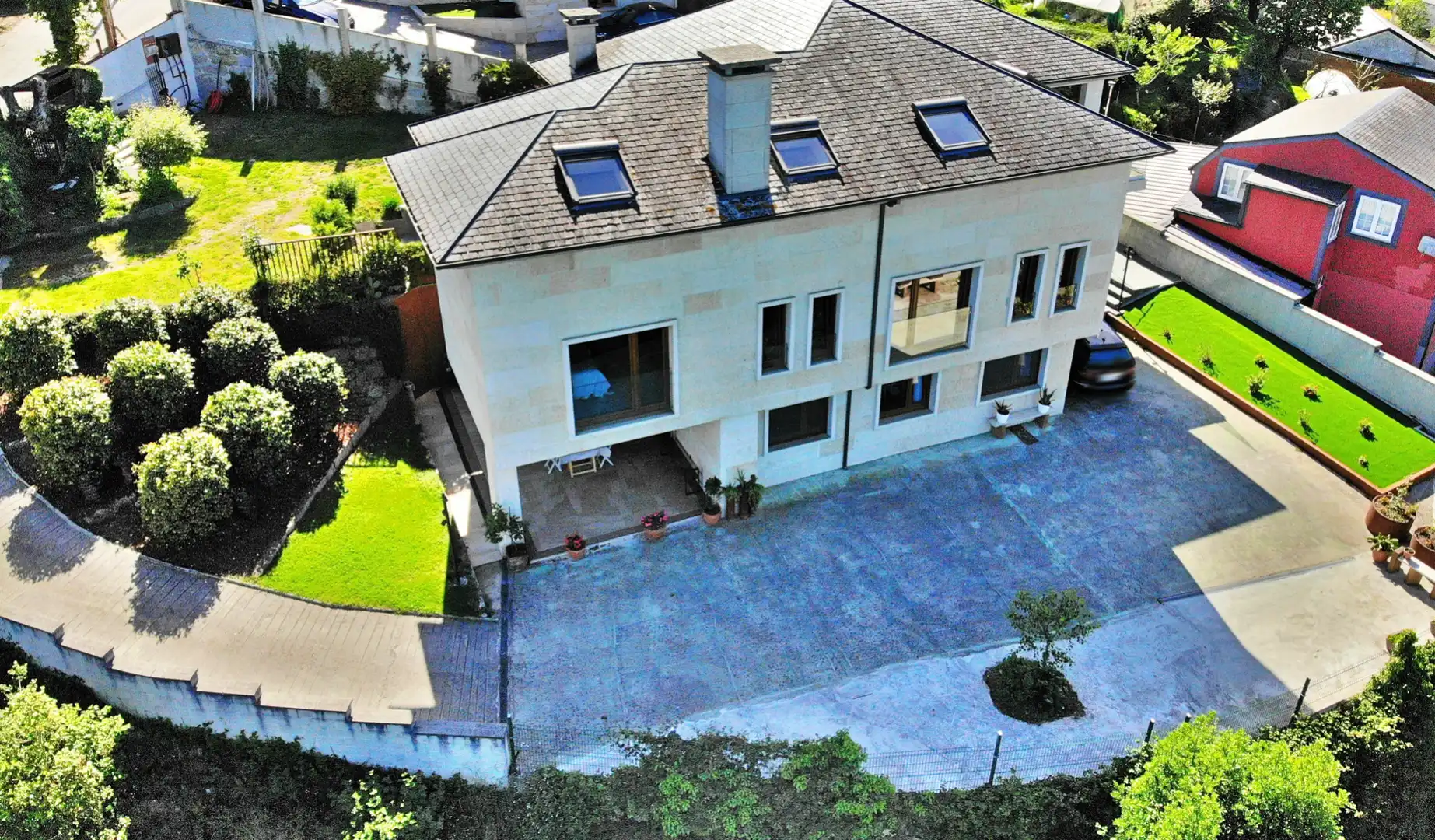 Vista exterior de Casa o chalet en venta en Lugo con Aire acondicionado, Calefacción y Jardín privado