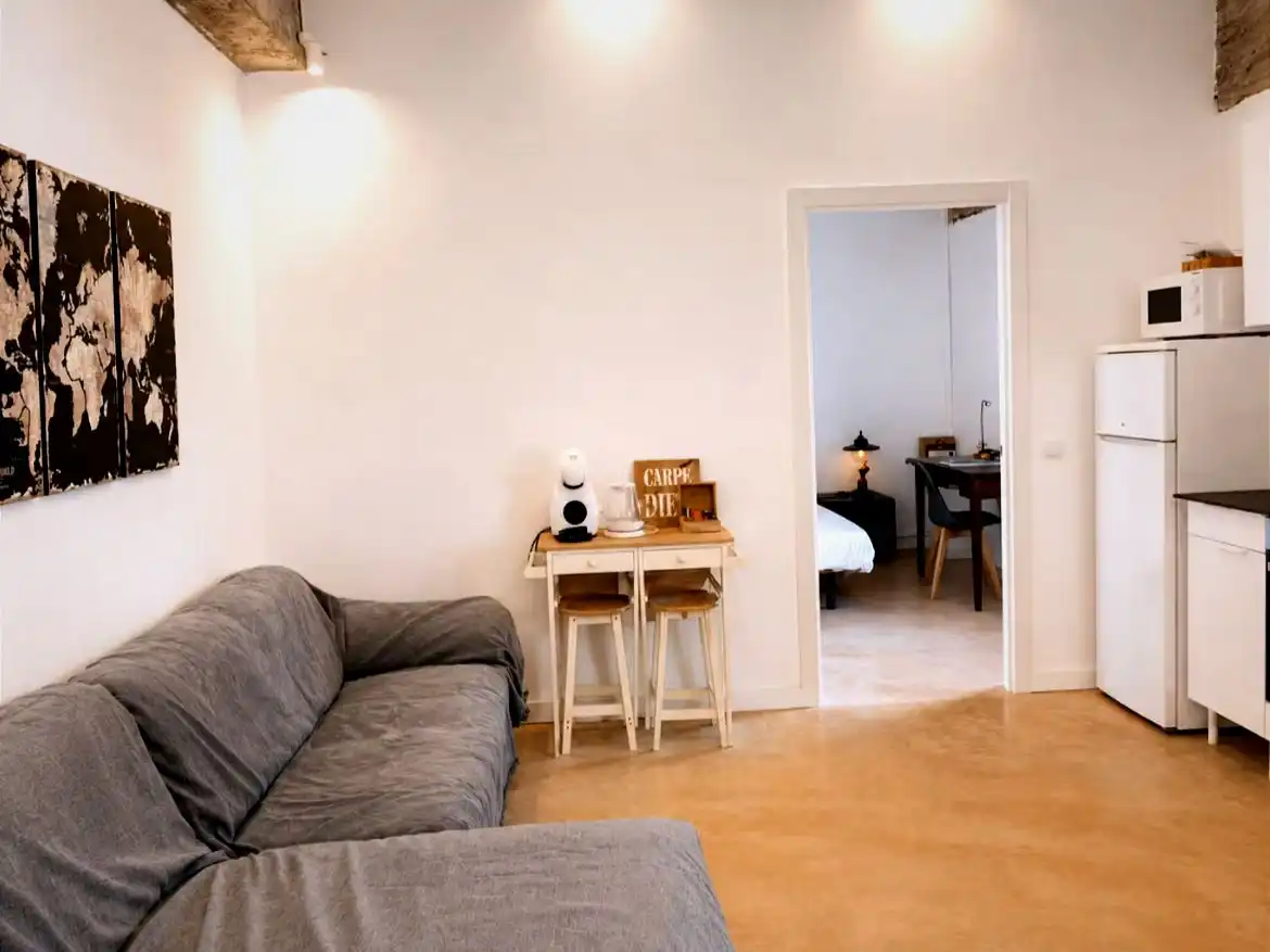 Living room of Flat for rent in Almenara  with Air Conditioner, Heating and Furnished