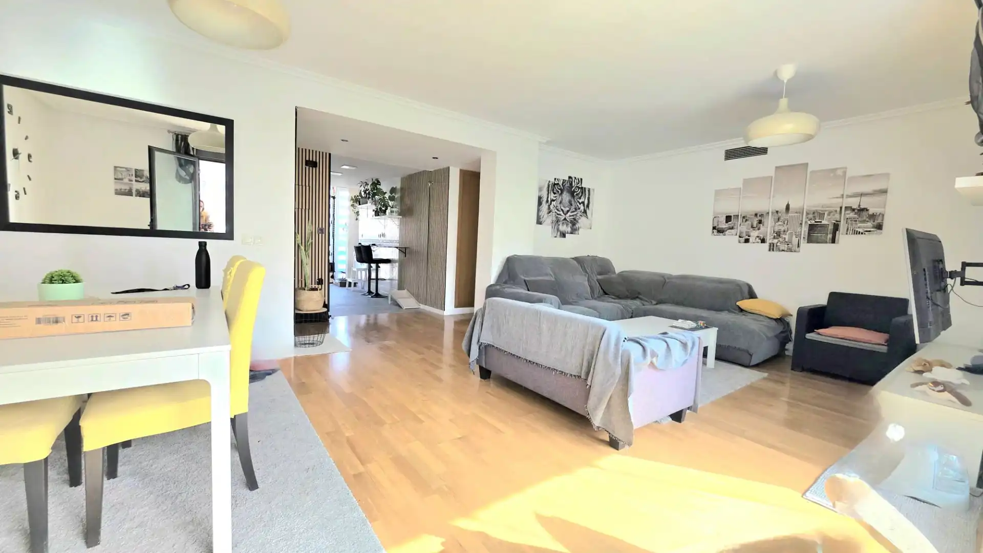 Sala d'estar de Pis en venda en Alicante / Alacant amb Aire condicionat, Calefacció i Parquet