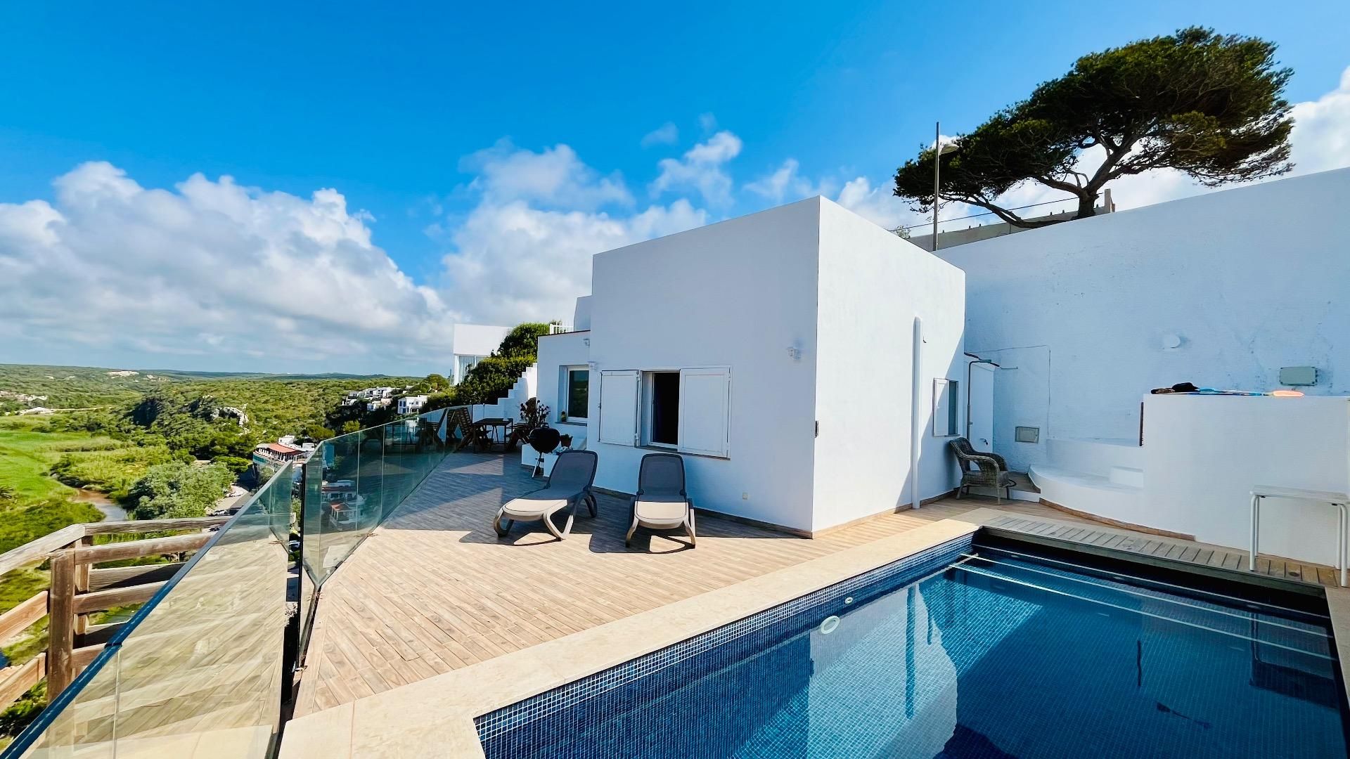Exterior view of Single-family semi-detached for sale in Alaior  with Air Conditioner, Heating and Private garden