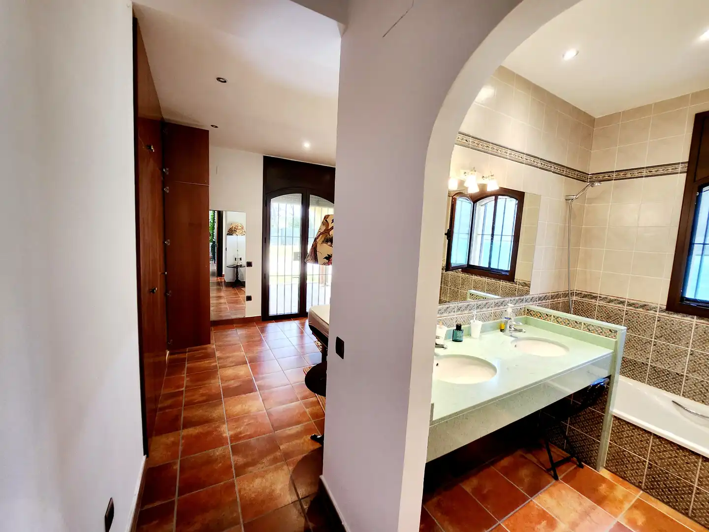 Baño de Finca rústica de alquiler con opción a compra en Esparreguera con Calefacción, Jardín privado y Terraza