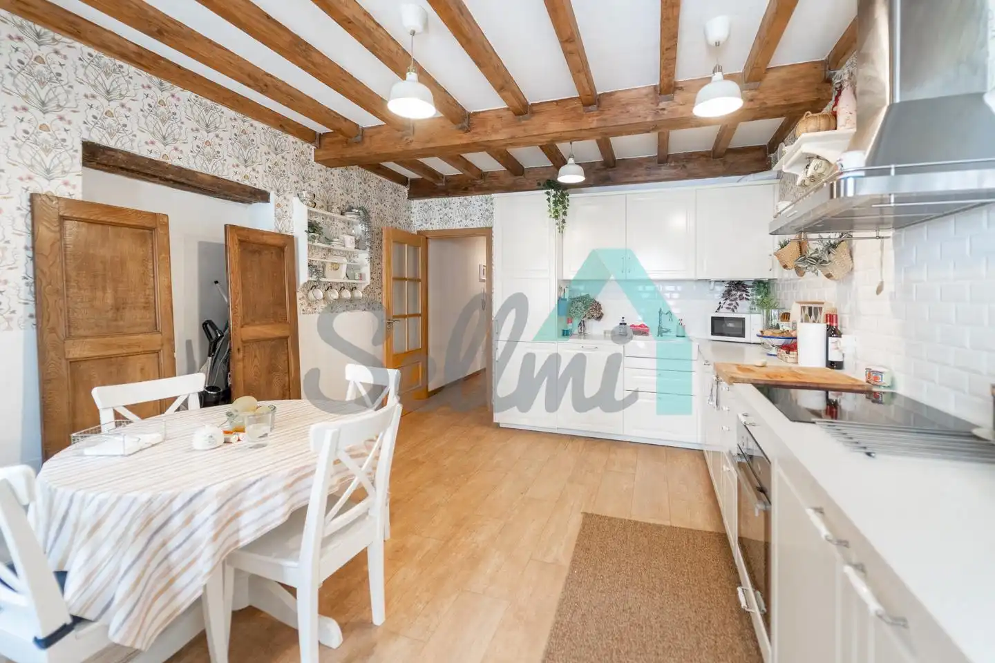 Cocina de Casa adosada en venta en Ribadeo con Calefacción, Jardín privado y Terraza