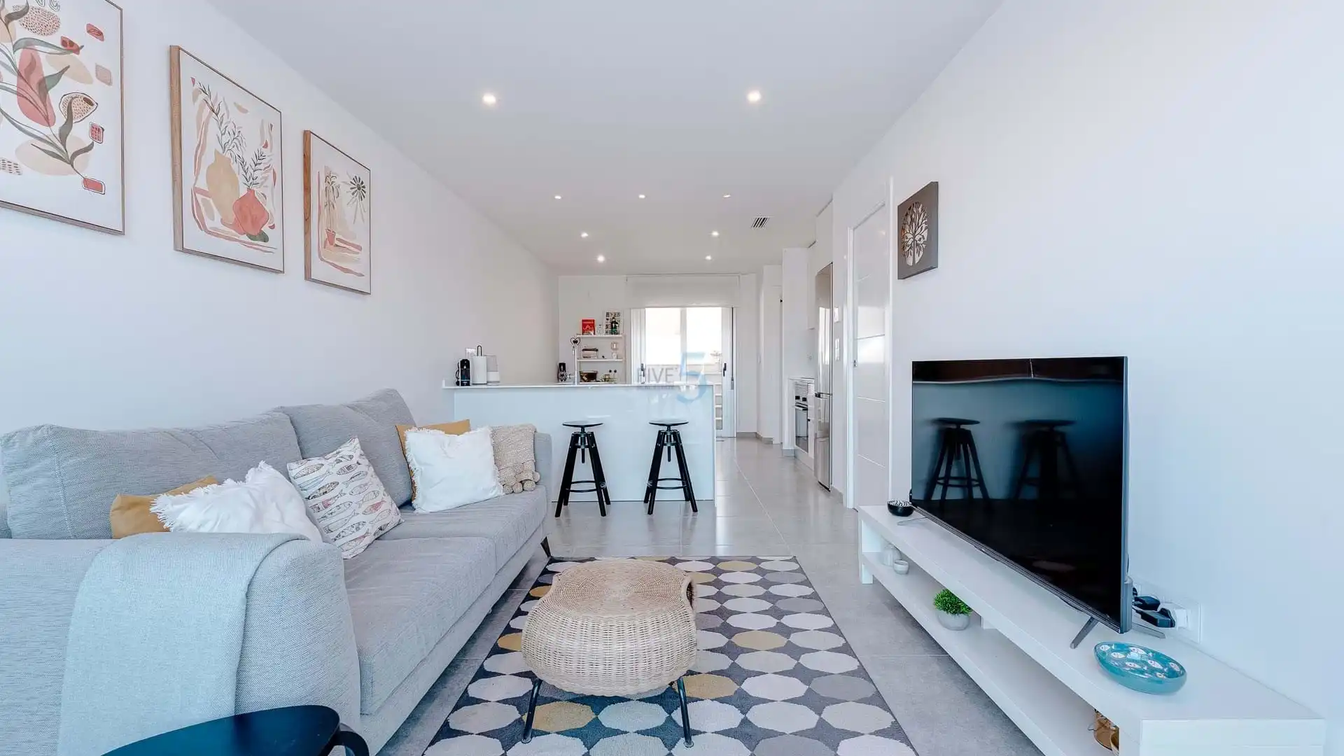 Sala de estar de Piso en venta en Pilar de la Horadada con Aire acondicionado, Calefacción y Piscina