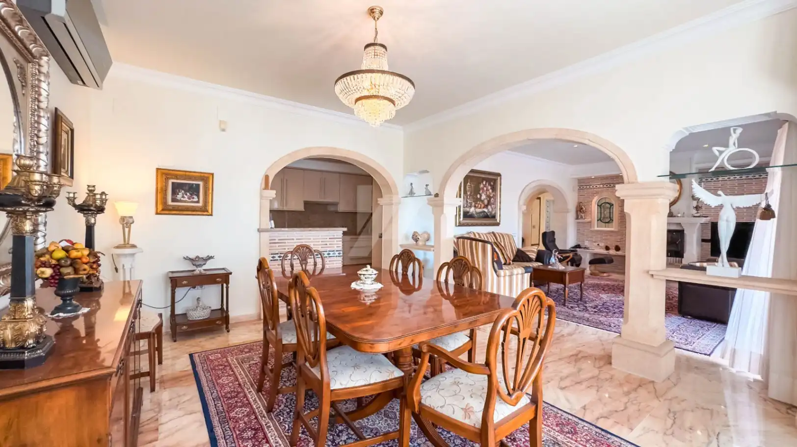 Comedor de Casa o chalet en venta en Moraira con Aire acondicionado, Calefacción y Jardín privado