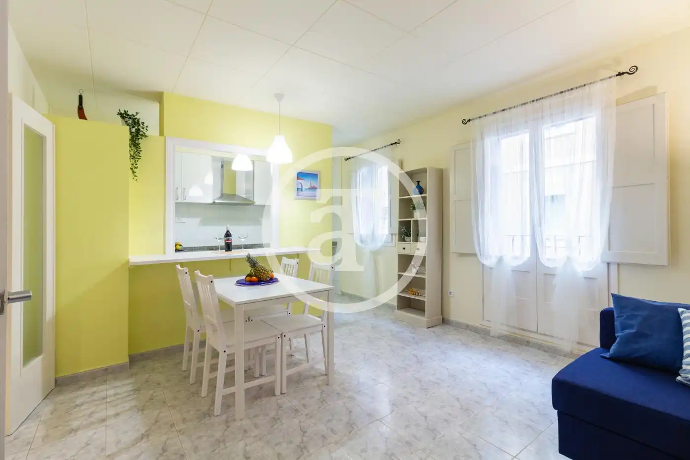 Kitchen of Flat for rent in  Barcelona Capital  with Heating, Furnished and Oven