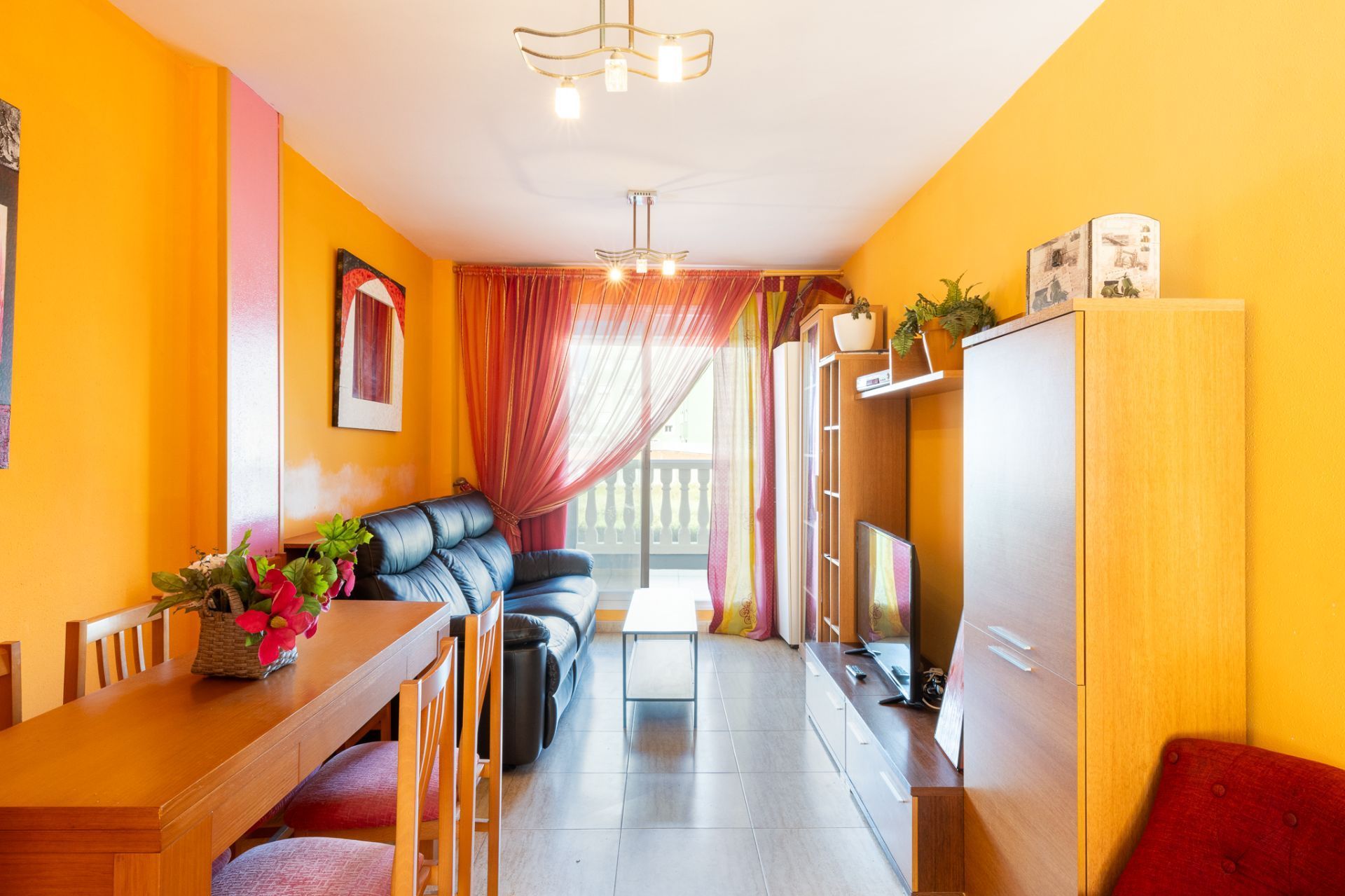 Living room of Flat for sale in Moncofa  with Terrace, Swimming Pool and Furnished