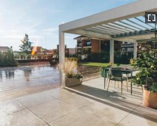 Terrace of Flat to rent in  Madrid Capital  with Air Conditioner, Heating and Furnished