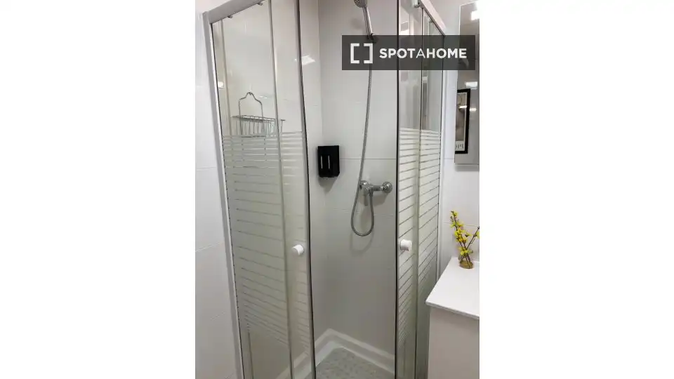 Baño de Apartamento para compartir en Málaga con Aire acondicionado, Terraza y Amueblado