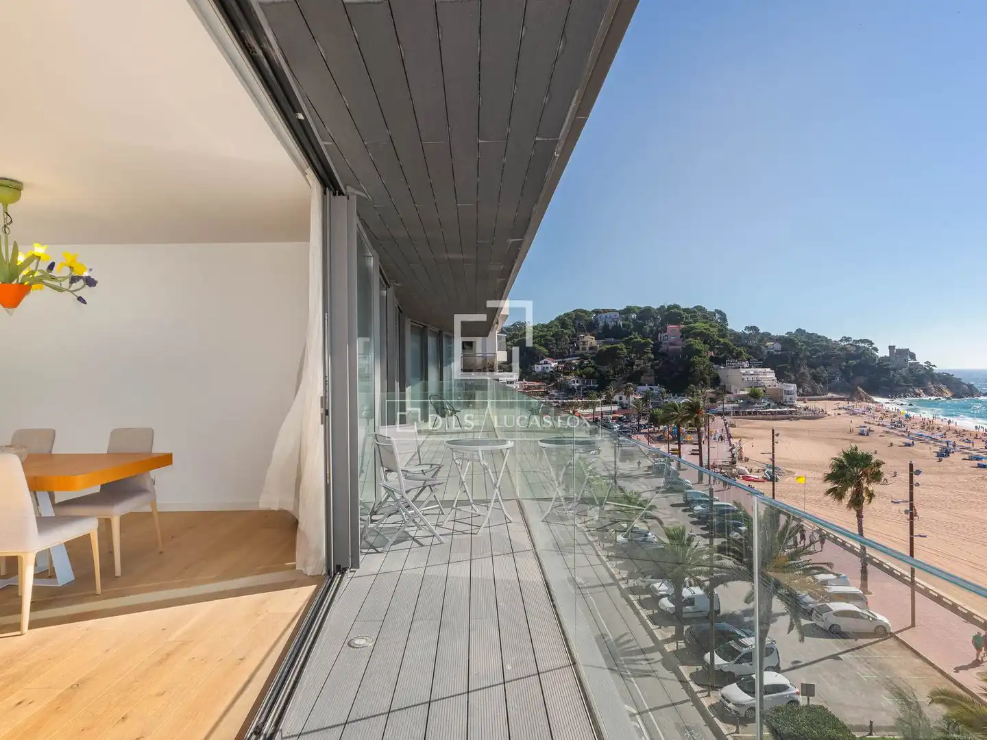 Terrasse von Wohnung zum Verkauf in Lloret de Mar mit Klimaanlage, Terrasse und Schwimmbad