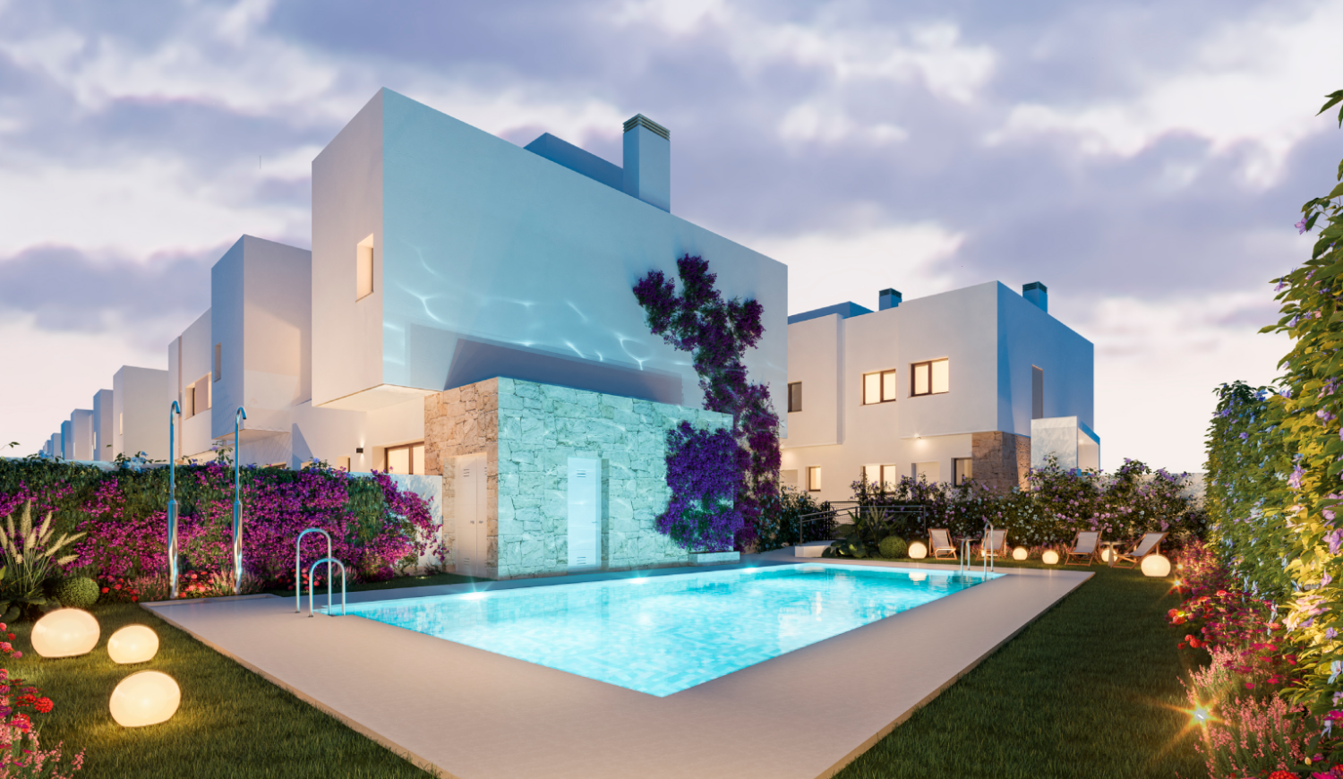 Swimming pool of Single-family semi-detached for sale in Málaga Capital  with Air Conditioner, Heating and Terrace