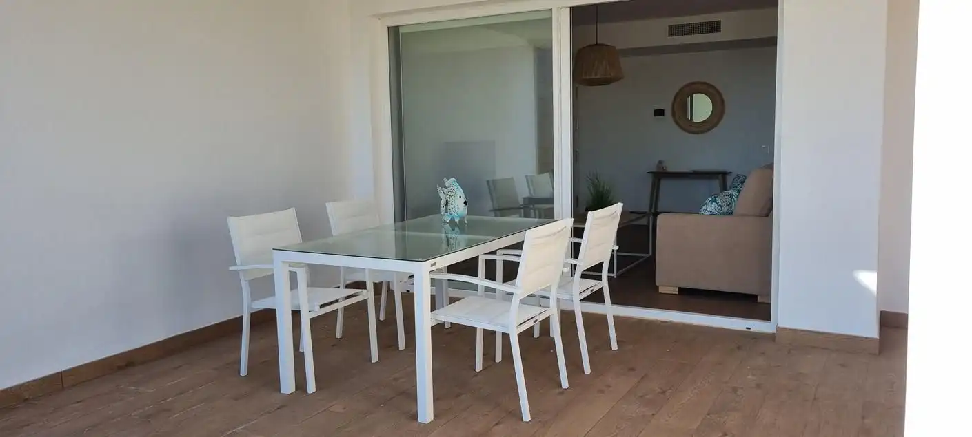 Terrassa de Apartament de lloguer en Torrox amb Aire condicionat, Calefacció i Jardí privat