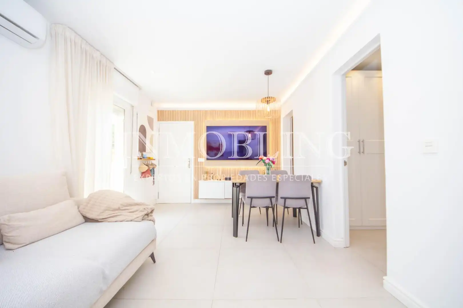 Wohnzimmer von Wohnung zum Verkauf in Sant Andreu de Llavaneres mit Heizung und Balkon
