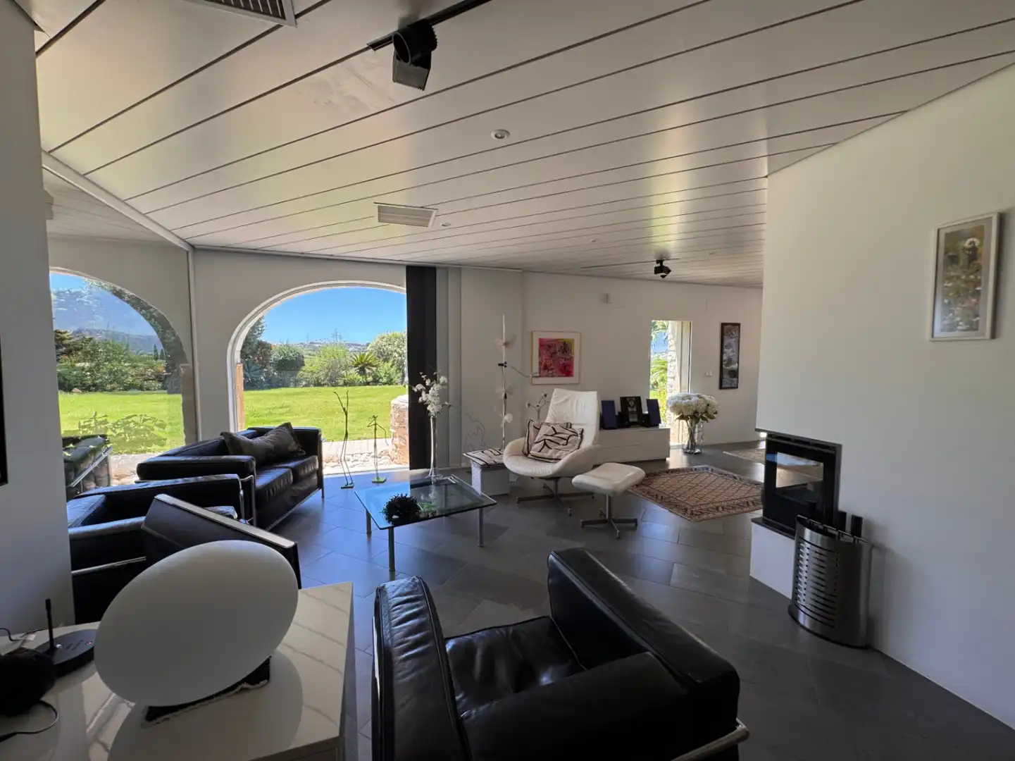 Sala de estar de Finca rústica en venta en Benissa con Aire acondicionado, Calefacción y Jardín privado