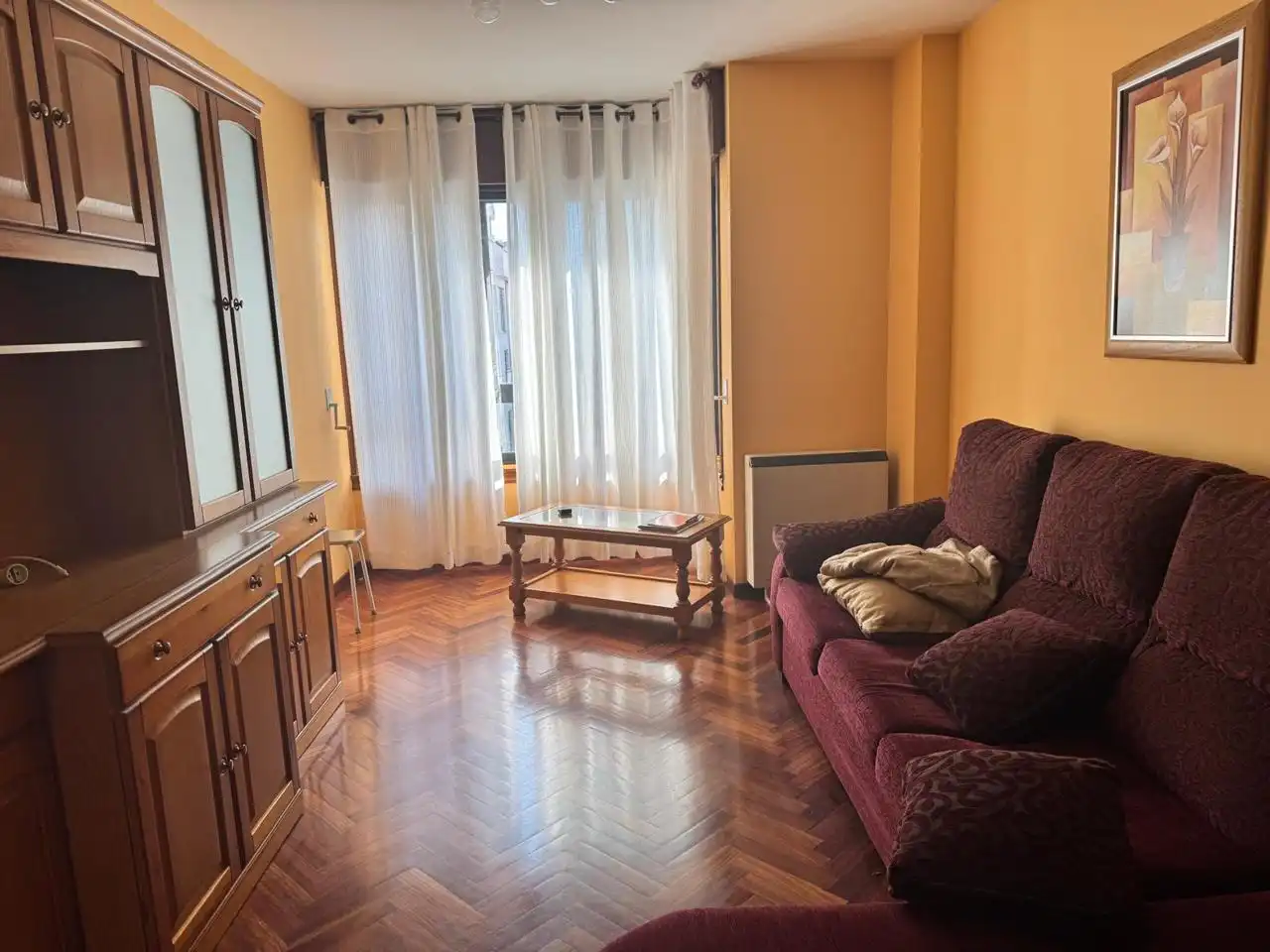 Sala de estar de Piso de alquiler en A Coruña Capital  con Amueblado