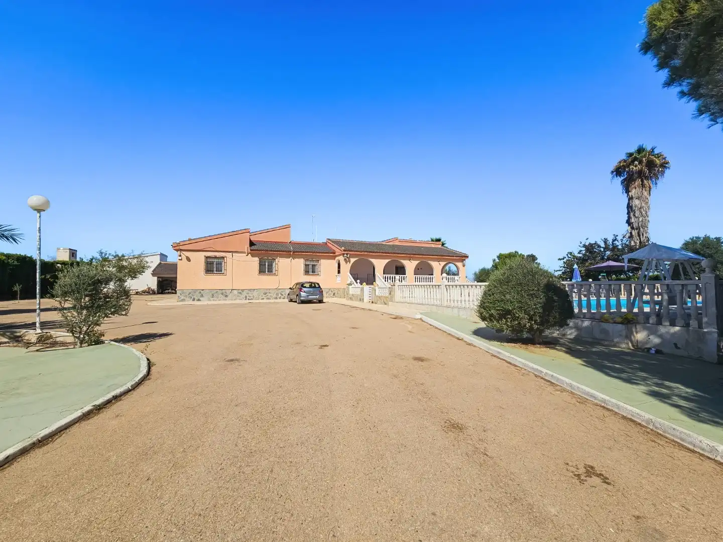 Vista exterior de Finca rústica en venta en Algorfa con Aire acondicionado, Calefacción y Terraza