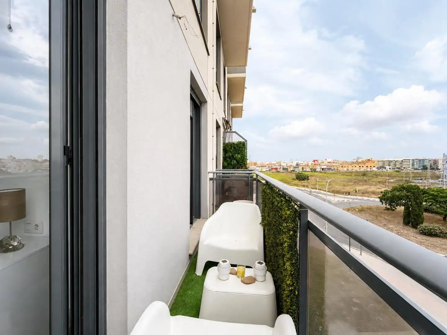Terrasse von Wohnung zur Miete in Valencia mit Klimaanlage, Heizung und Balkon