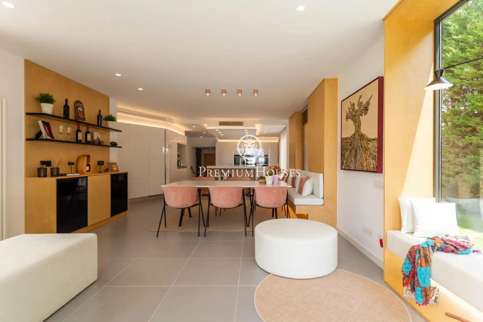 Sala d'estar de Casa o xalet en venda en Sant Andreu de Llavaneres amb Aire condicionat, Calefacció i Jardí privat