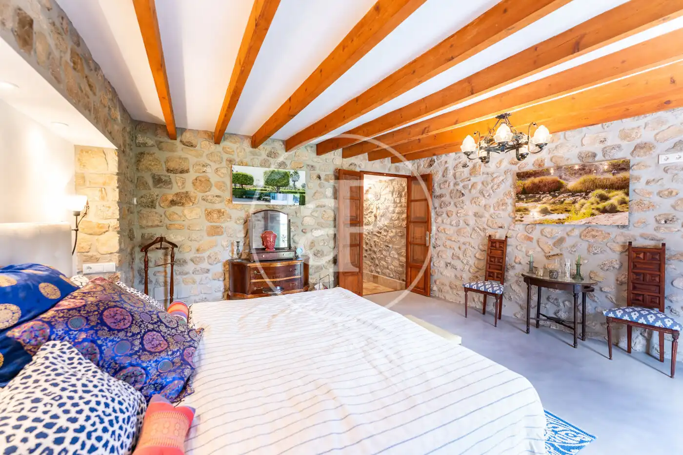 Habitación de Casa adosada en venta en Mancor de la Vall con Aire acondicionado, Calefacción y Jardín privado