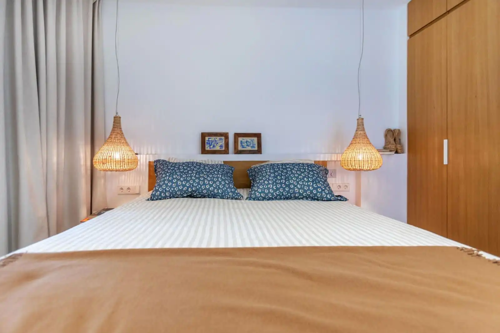 Schlafzimmer von Wohnungen zum Verkauf in Palafrugell mit Heizung, Terrasse und Möbliert