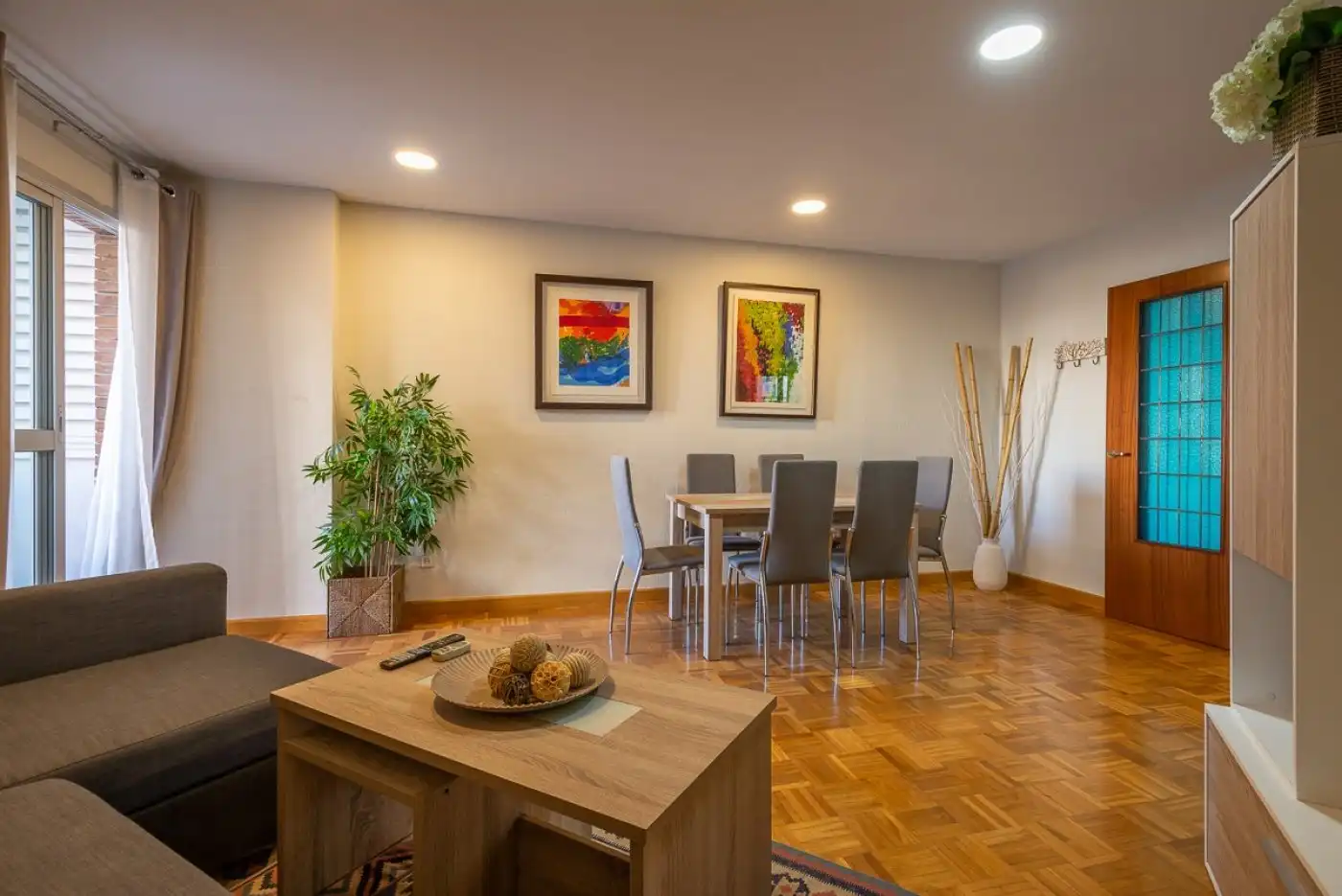 Esszimmer von Wohnung zur Miete in Málaga mit Klimaanlage, Terrasse und Möbliert