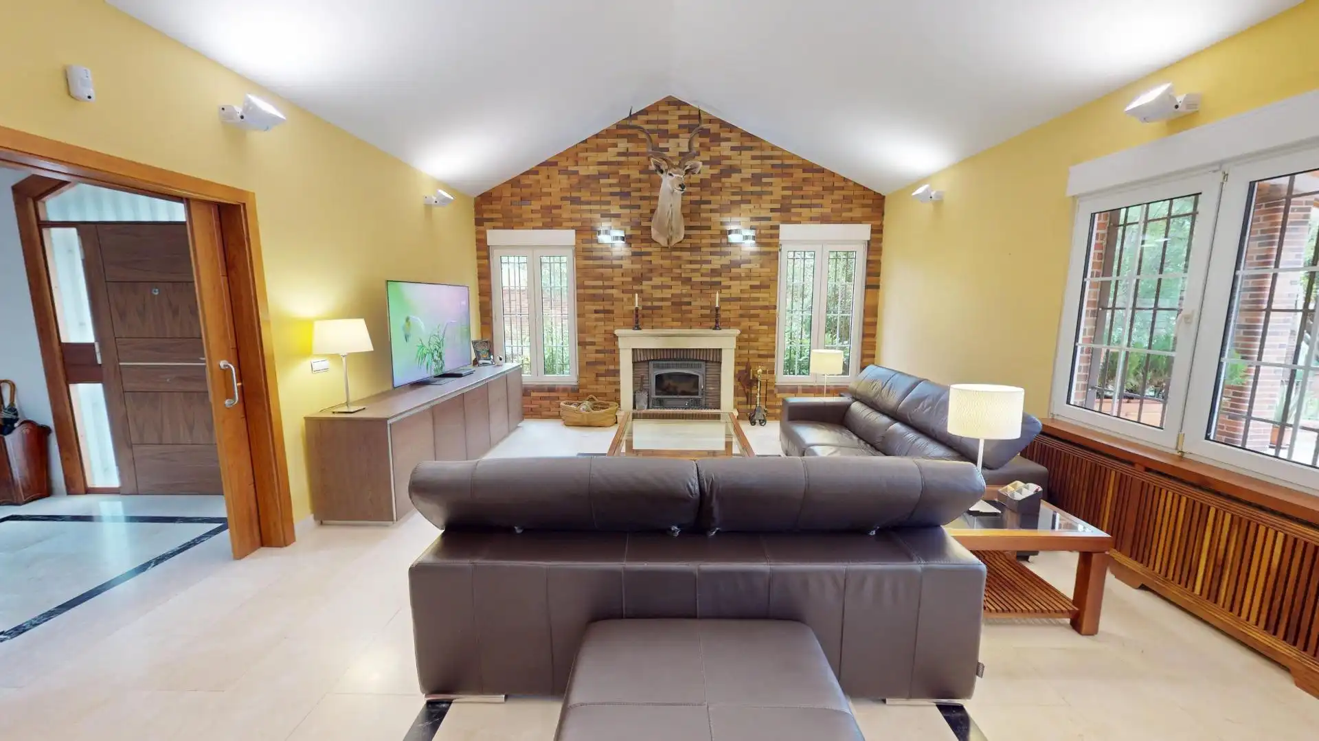 Sala de estar de Casa o chalet en venta en Pedrezuela con Calefacción, Jardín privado y Terraza
