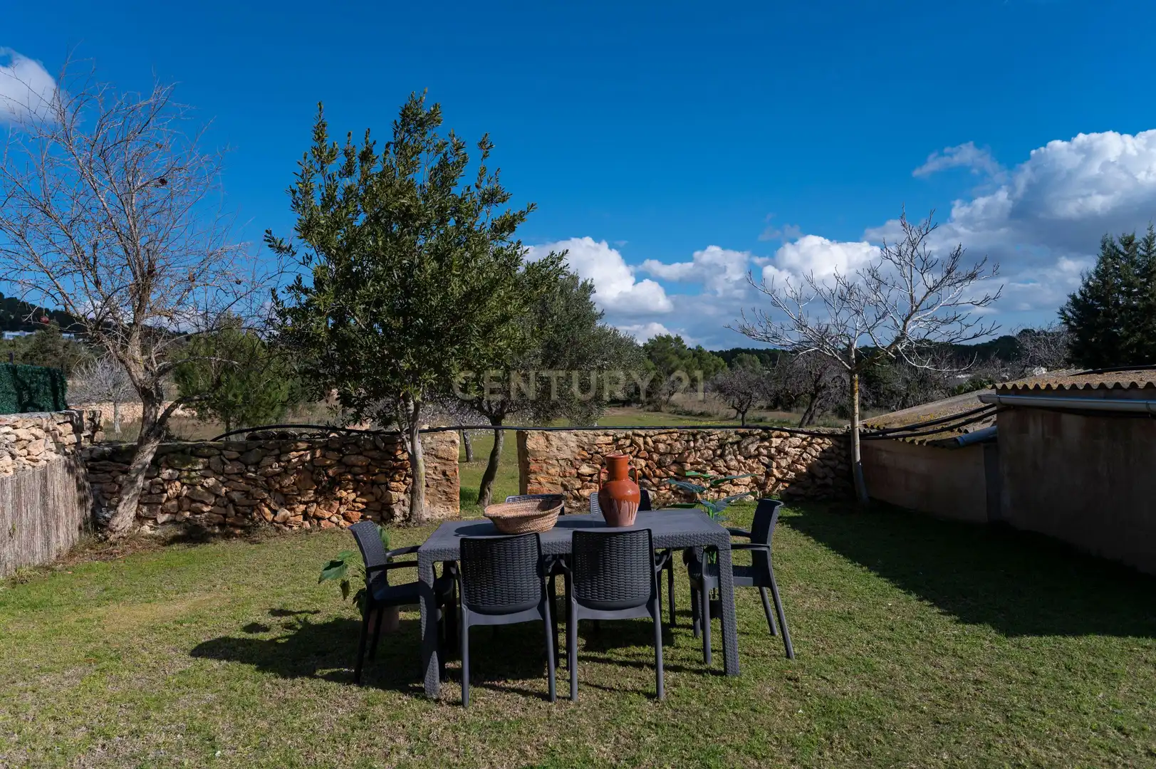 Terrasse von Haus oder Chalet zur Miete in Sant Josep de sa Talaia mit Klimaanlage, Privatgarten und Möbliert