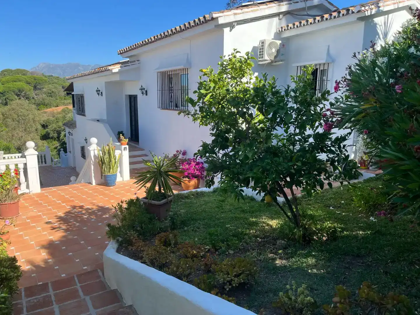 Vista exterior de Casa o xalet en venda en Marbella amb Aire condicionat i Piscina