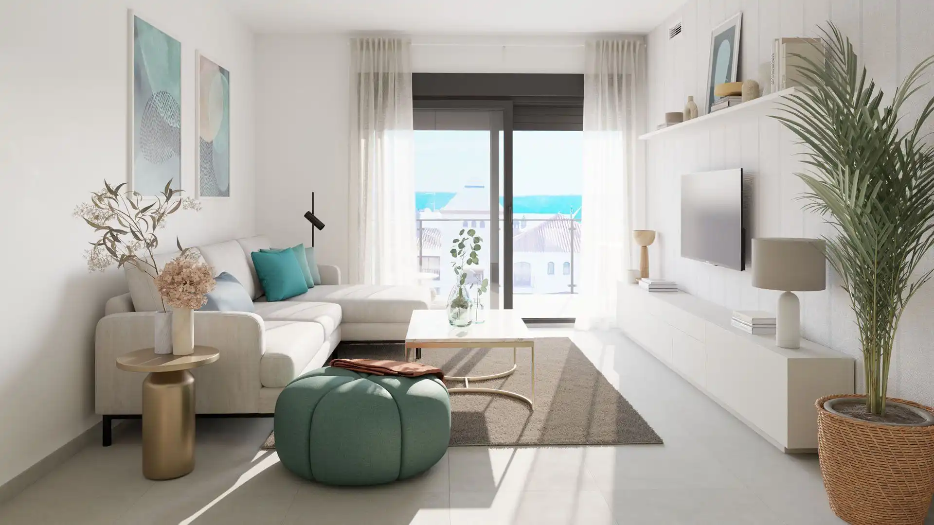 Sala de estar de Piso en venta en Almuñécar con Aire acondicionado, Terraza y Trastero