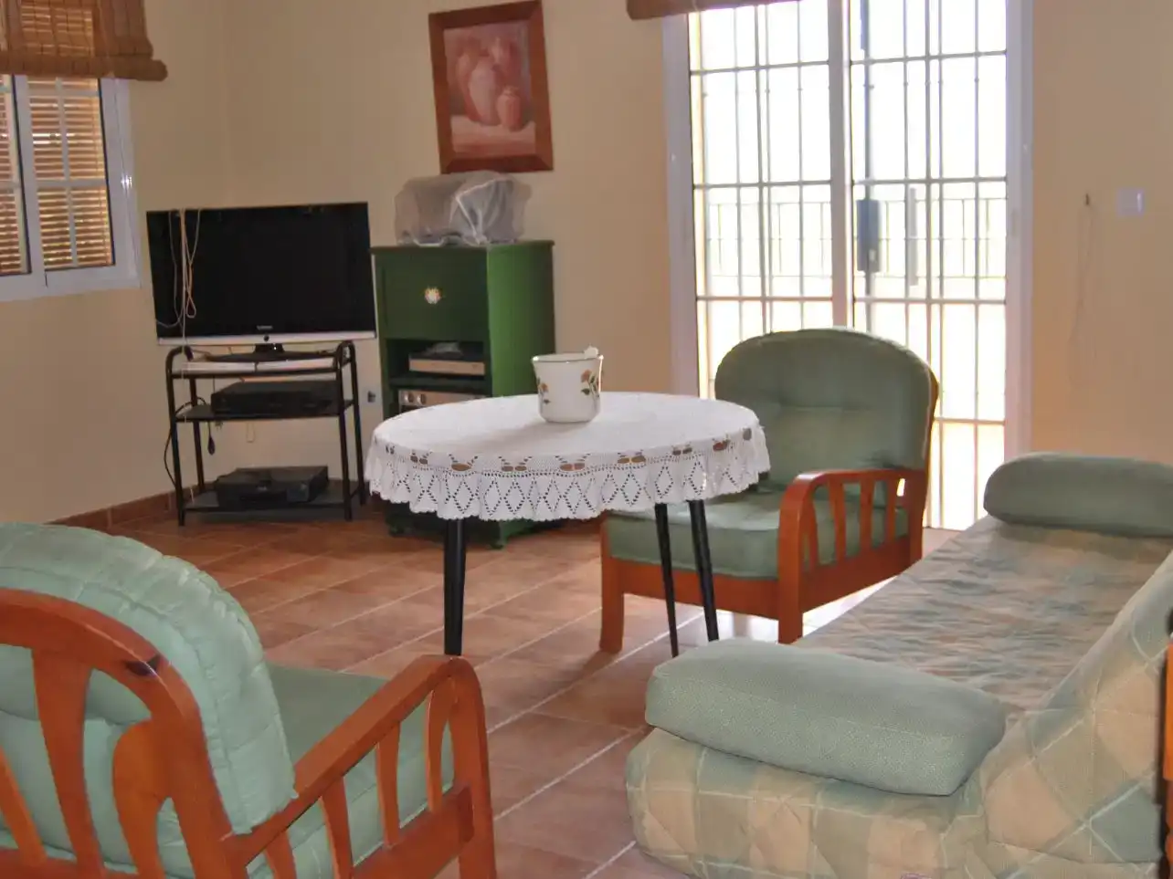 Sala d'estar de Finca rústica en venda en Antequera amb Aire condicionat i Piscina