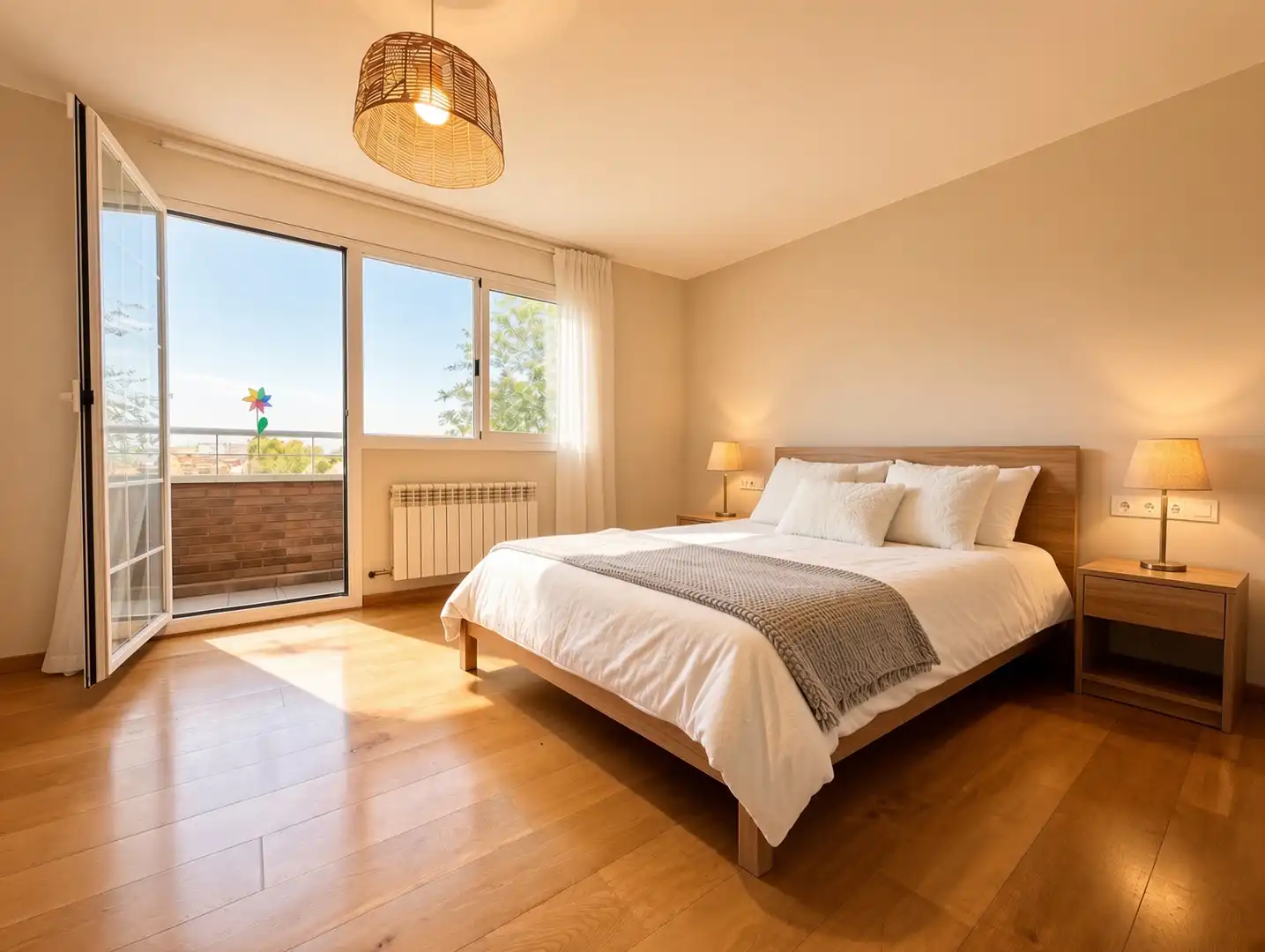 Habitación de Casa adosada en venta en Sant Joan Despí con Aire acondicionado, Calefacción y Jardín privado