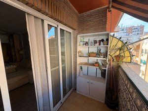 Balcony of Flat for sale in San Juan de Aznalfarache  with Air Conditioner and Balcony