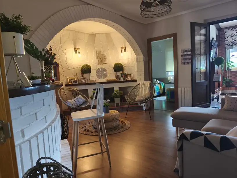 Living room of Attic for sale in Pravia  with Heating, Terrace and Furnished