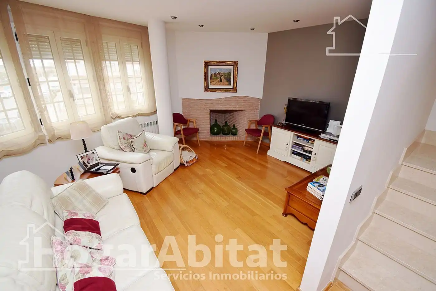 Living room of Detached homes for sale in Vila-real  with Air Conditioner, Private garden and Terrace