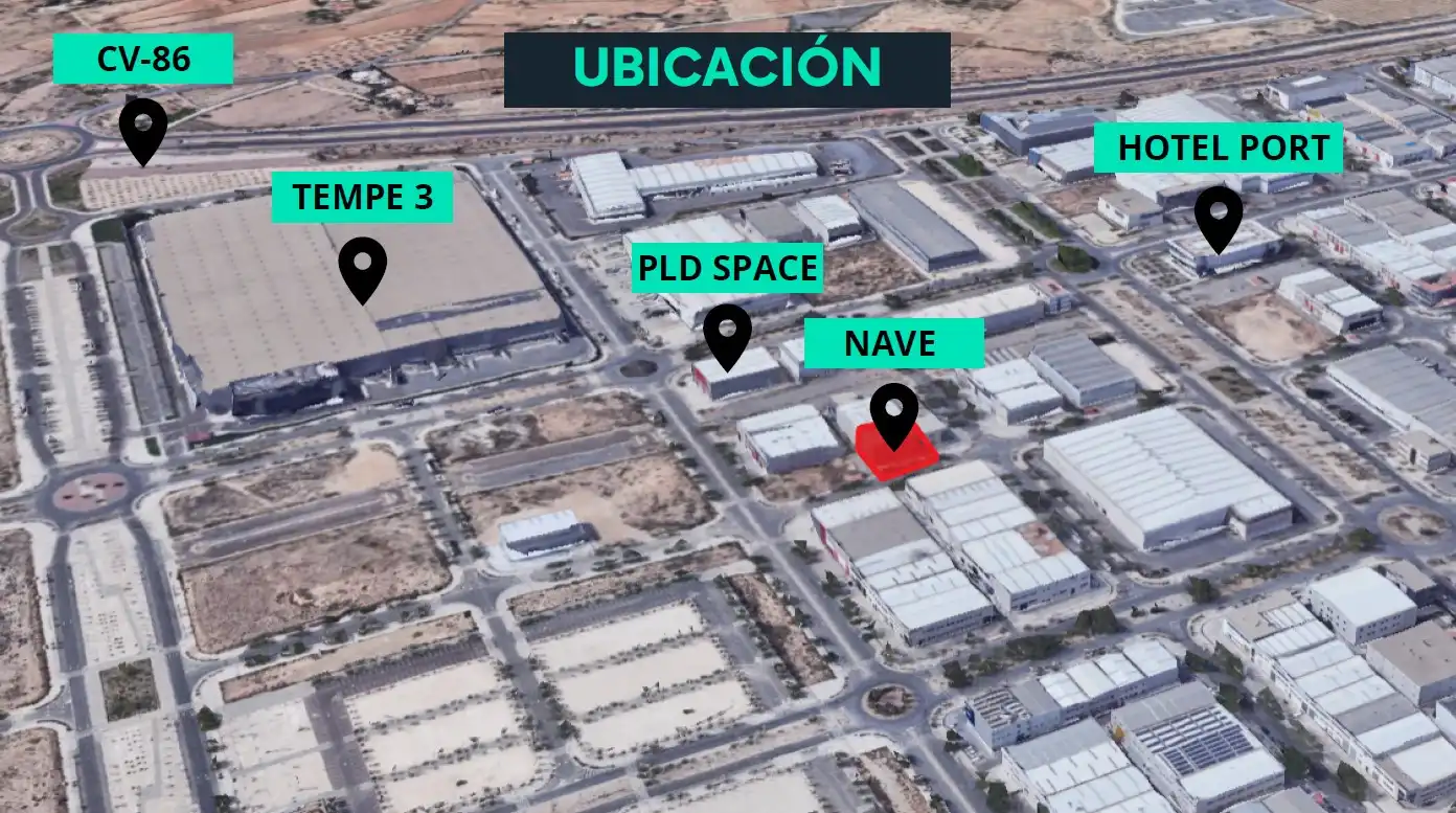 Nave industrial de alquiler en Elche / Elx con Alarma