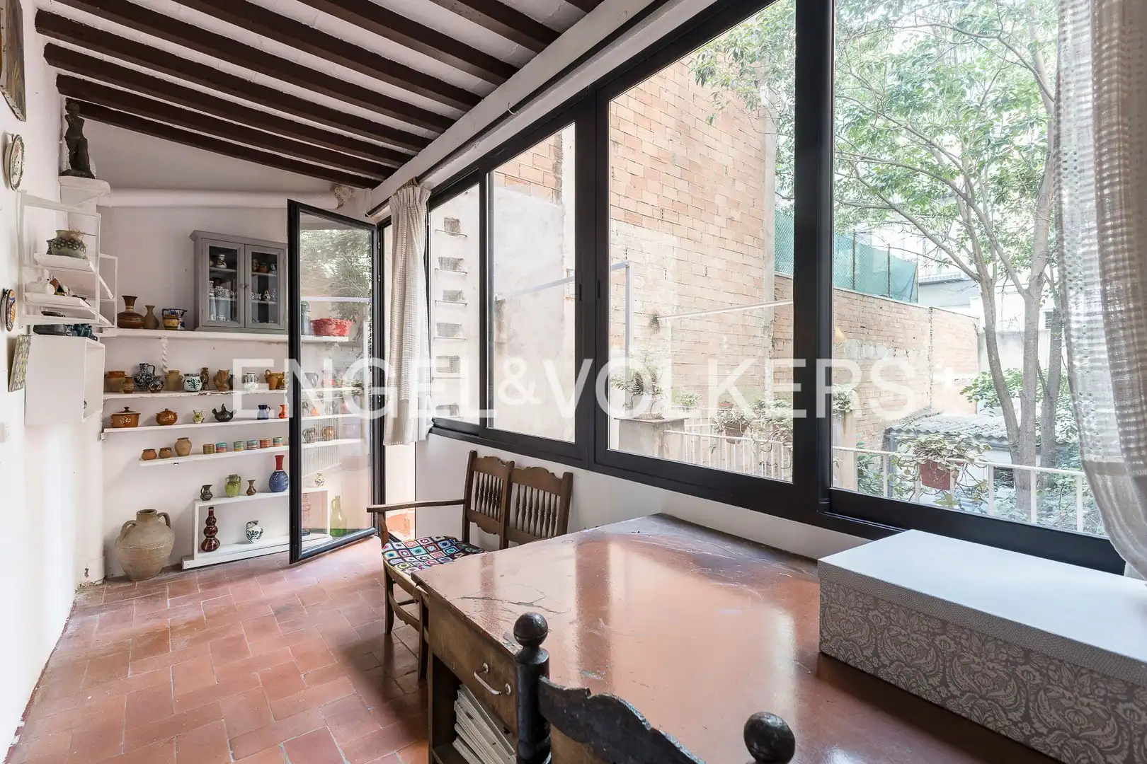 Terraza de Casa adosada en venta en Barcelona con Calefacción y Jardín privado