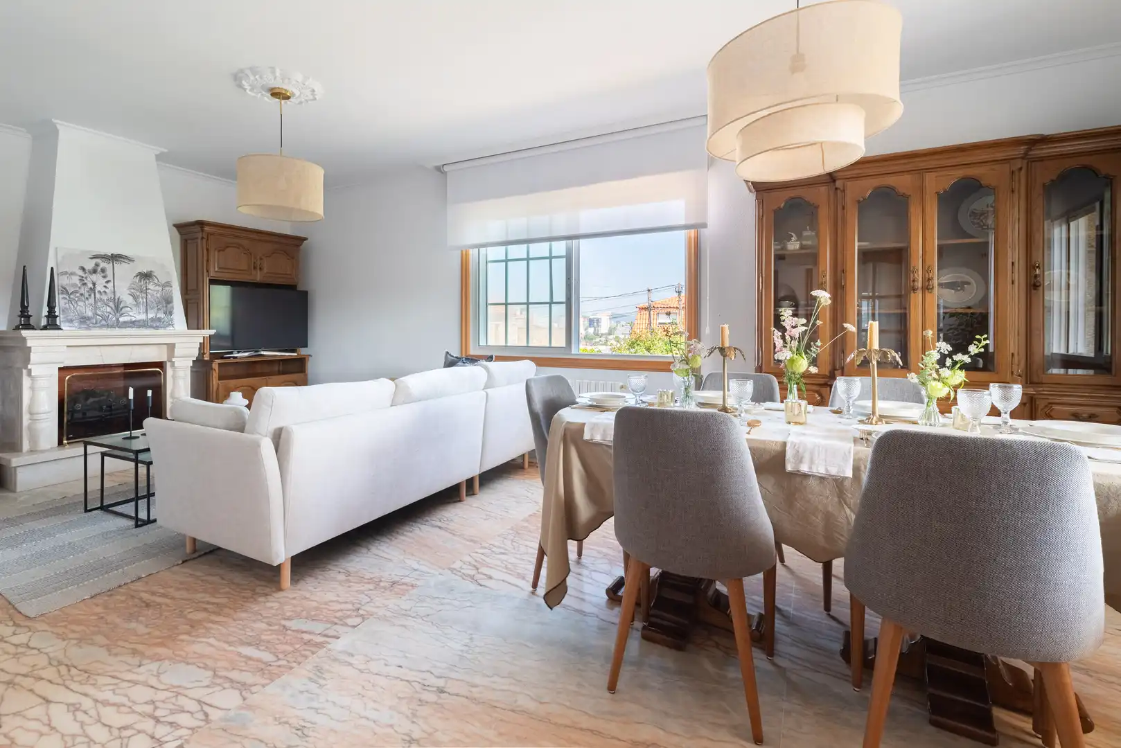 Dining room of Houses for sale in Vigo   with Heating, Private garden and Terrace
