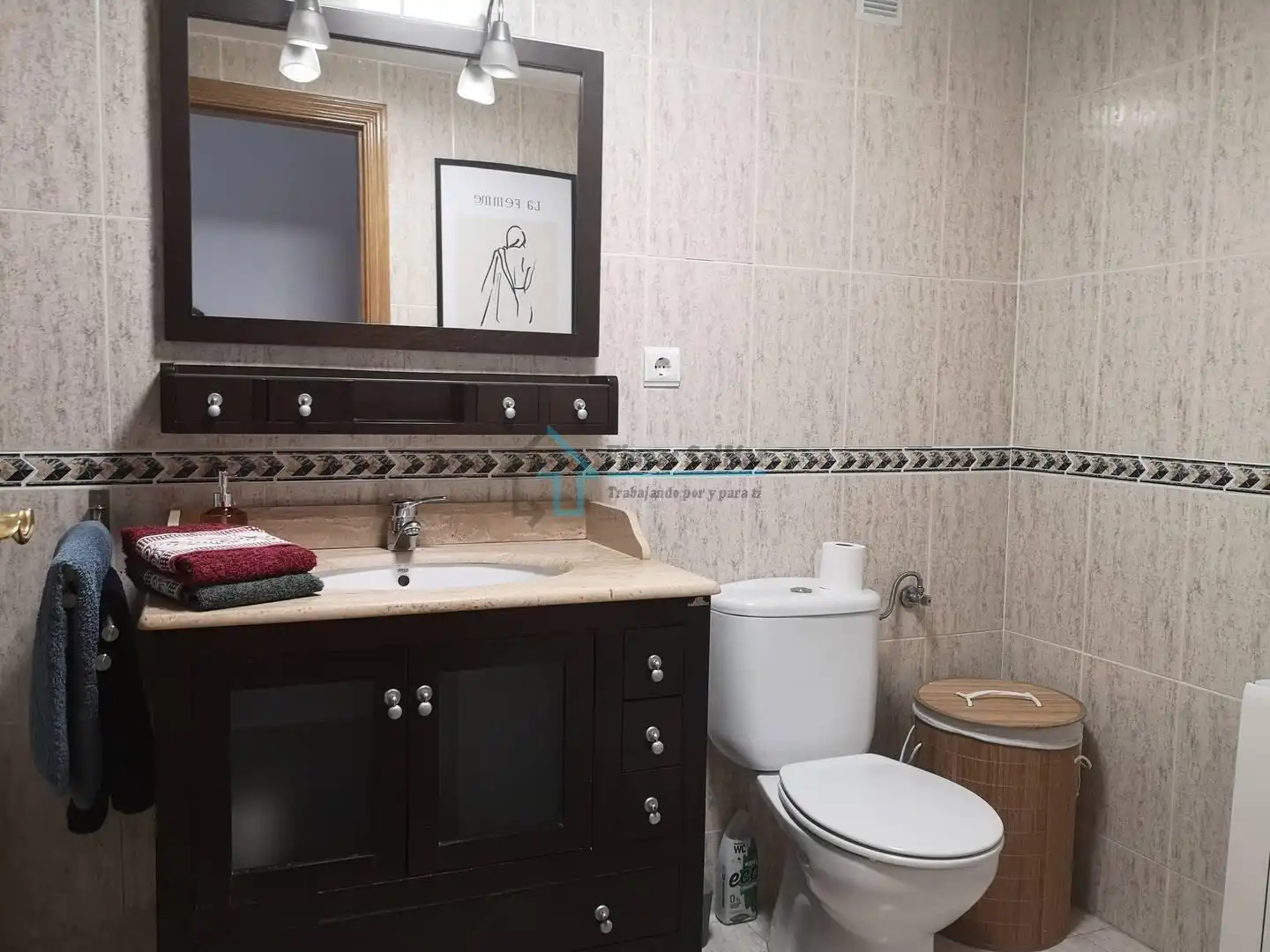 Bany de Apartament en venda en Sagunto / Sagunt amb Moblat, Balcó i Piscina comunitària