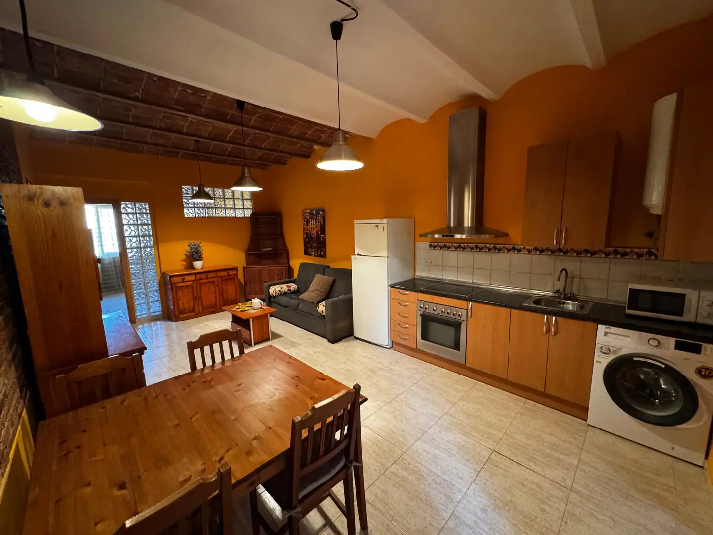 Cuina de Apartament en venda en Sant Antoni de Vilamajor amb Calefacció, Moblat i Rentadora