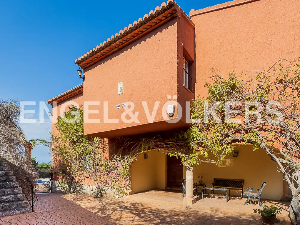 Außenansicht von Haus oder Chalet zur Miete in Jávea / Xàbia mit Klimaanlage, Heizung und Privatgarten
