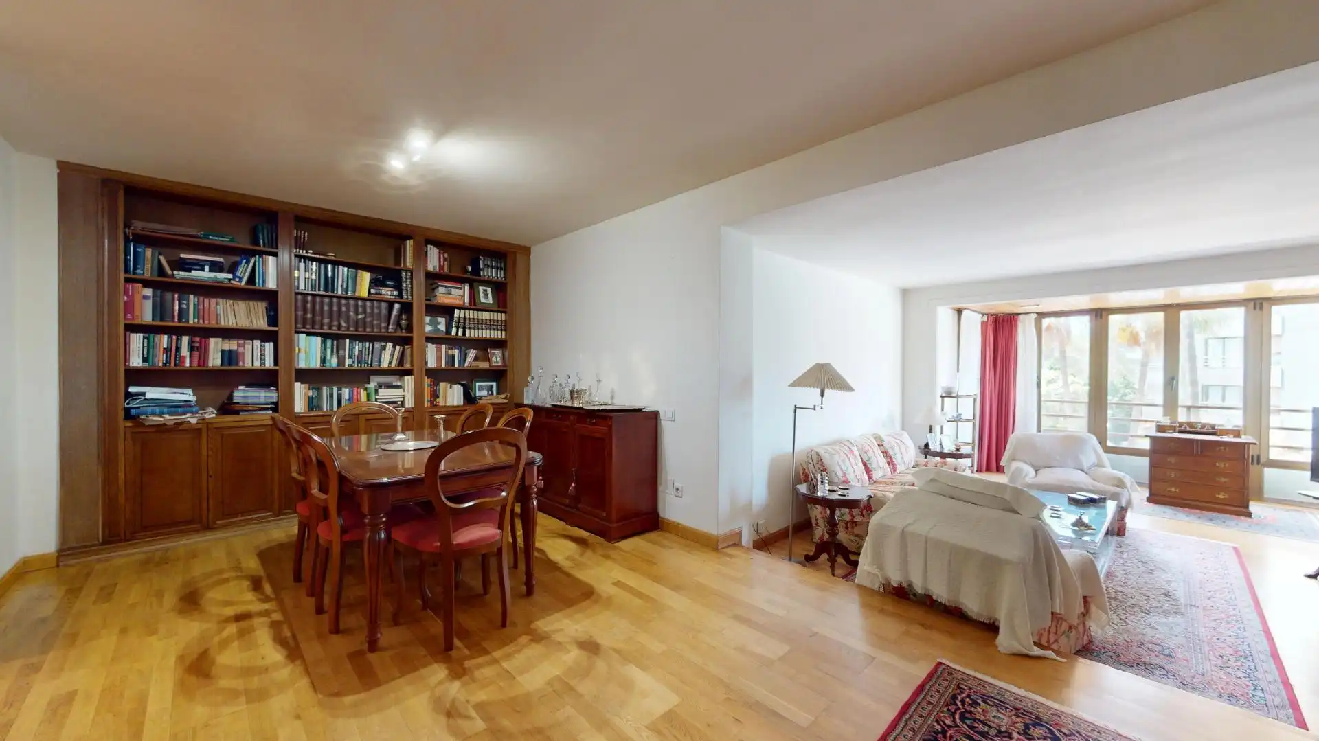 Sala d'estar de Pis en venda en  Palma de Mallorca amb Aire condicionat, Jardí privat i Parquet