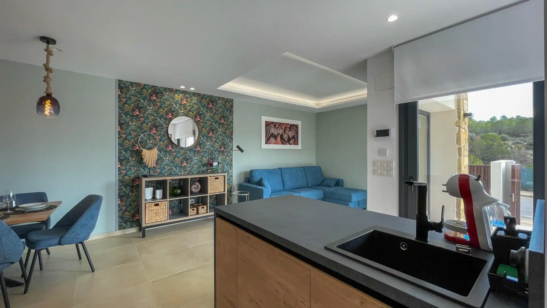 Living room of Houses for rent in Finestrat  with Air Conditioner, Heating and Private garden